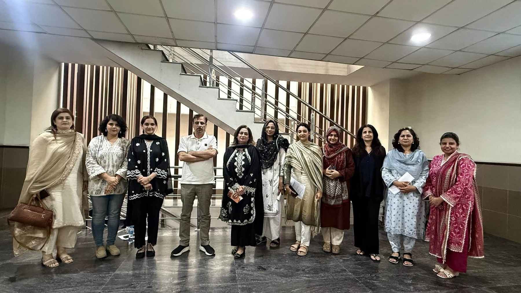 Faculty gathered for the CPD sessions involving Ms. Tayyaba Rana and Ms. Ayesha Asif.