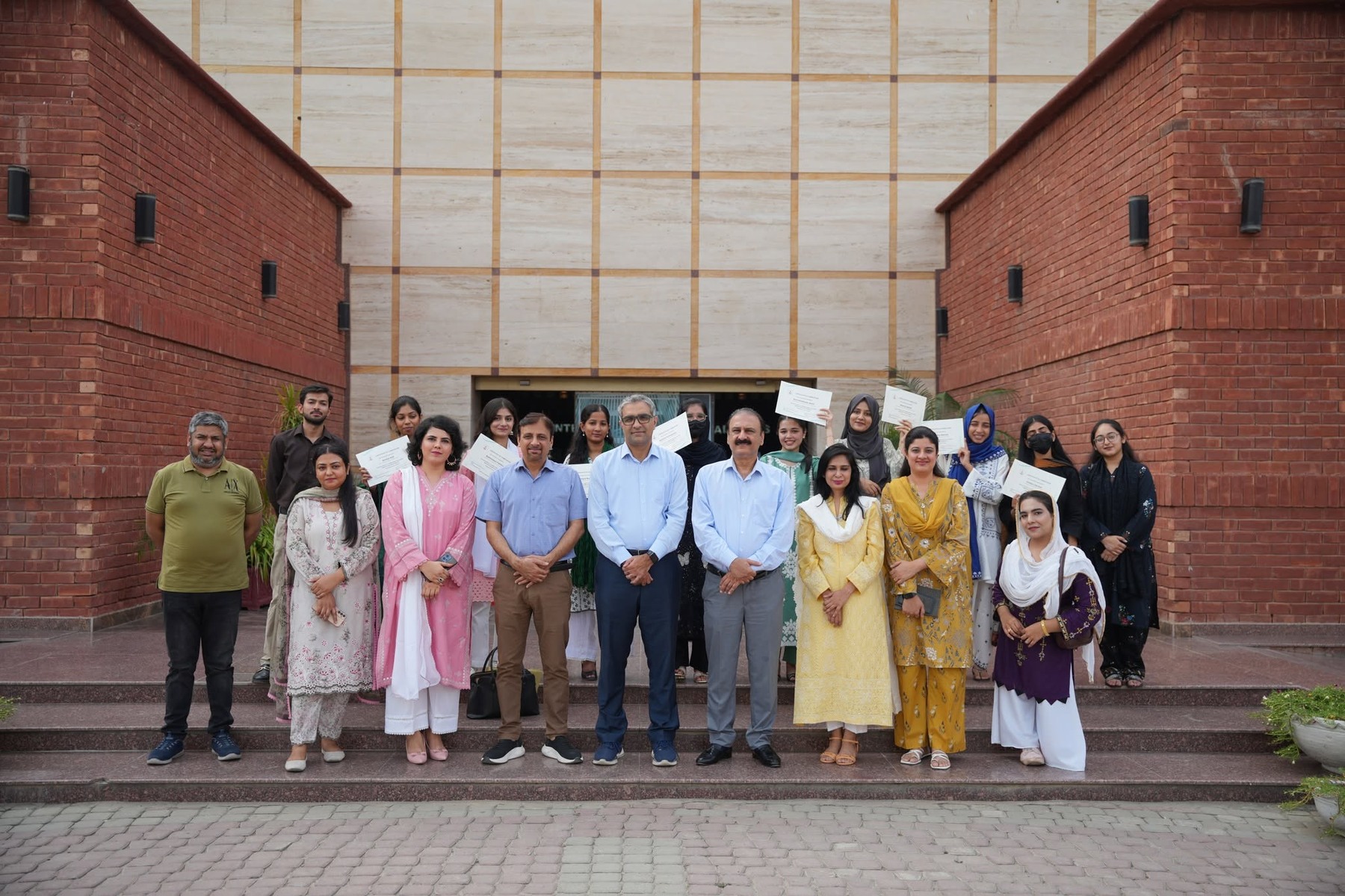 Participants and faculty at the English for Employability closing ceremony.