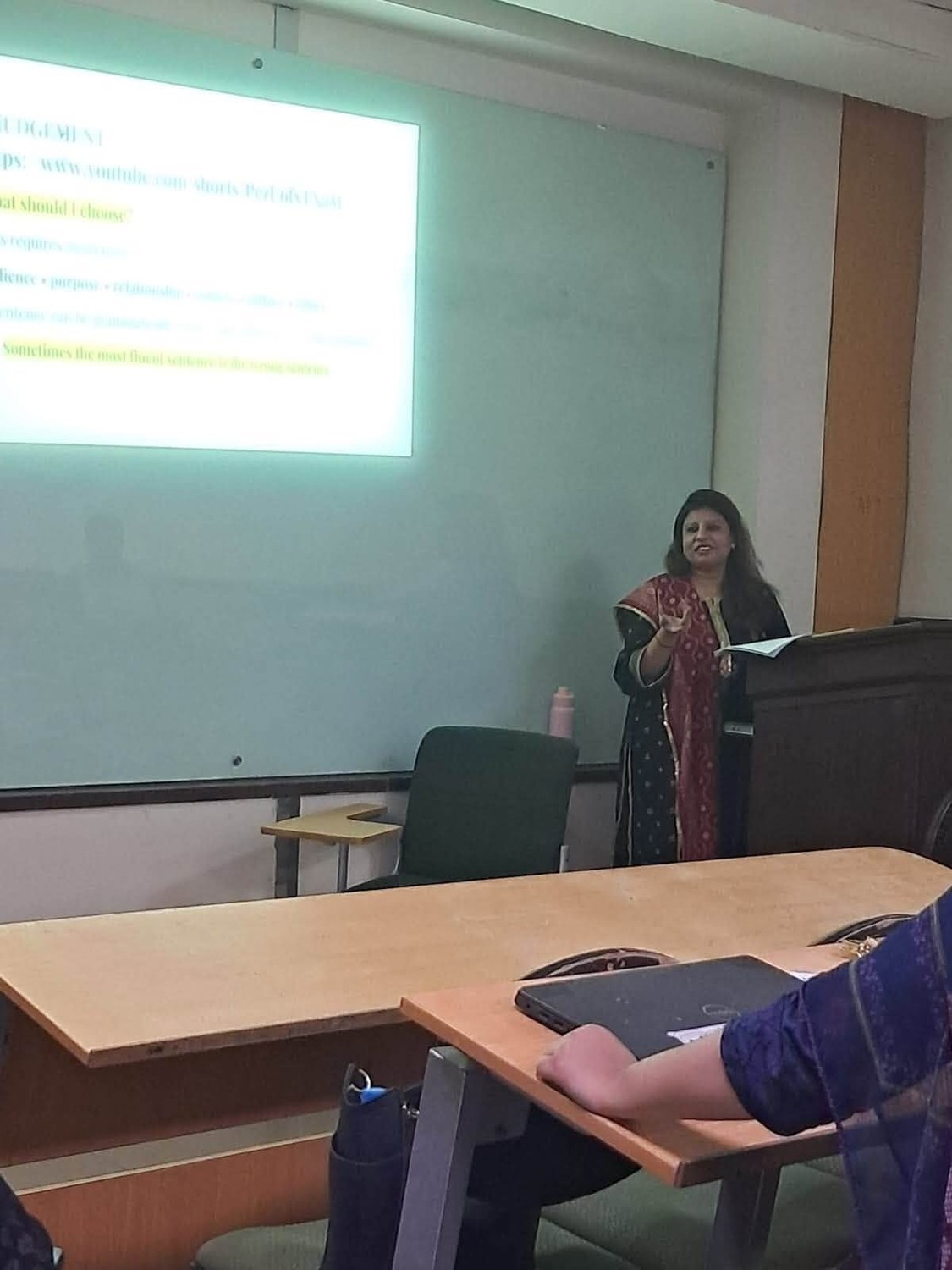 A presentation during the CPD training series.